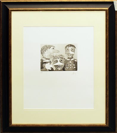 ENRICO BAJ, "Family", 1971