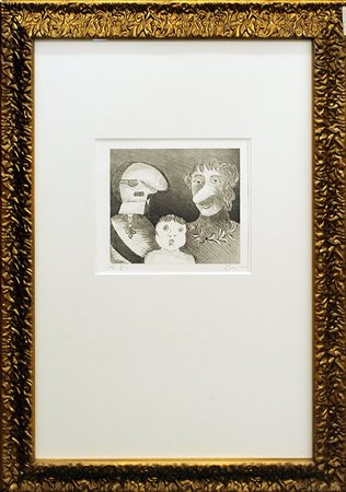 ENRICO BAJ, "Family", 1971