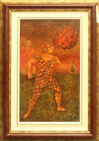 M. MAZZOLI, "Il mangiatore di fuoco", 1976