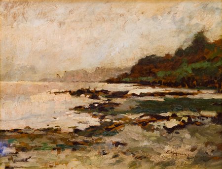 Eugenio Gignous (1850 - 1906)
In riva al lago