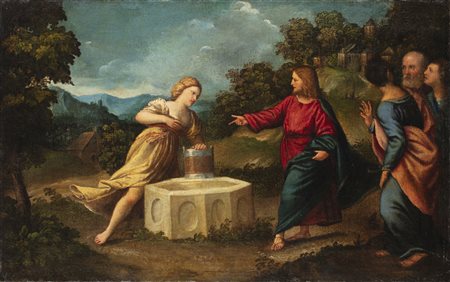 Paris Bordone (1500 - 1571)
Cristo e la Samaritana al pozzo di Giacobbe, 1530-1540