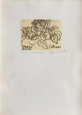 Luigi Bartolini (1892 - 1963)
"L'Allieva" o "La rosa rossa", 1960