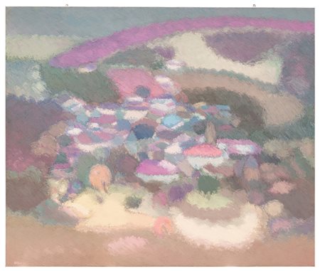 Ottorino Stefani (1928 - 2016)
Paesaggio con case, 1987