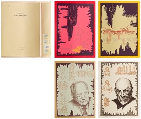 Franco Zingaretti (1939 - 2018)
Gruppo di quattro serigrafie, con una introduzione di Mariano Apa