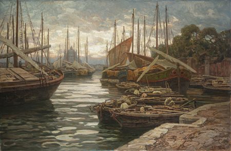 Francesco Sartorelli (1856 - 1939)
Venezia. La Salute da Sant’Elena