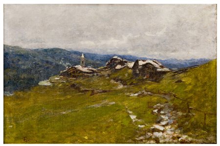 Lorenzo Gignous (1862 - 1958)
Alpeggio in Val d'Ossola, 1939 circa