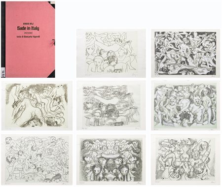 Enrico Baj (1924 - 2003)
Sade in Italy: serie di otto incisioni, 1976