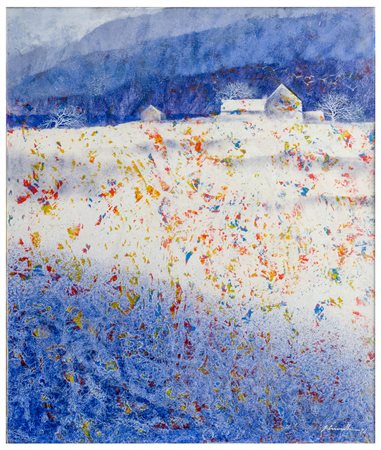 Giuliano Crivelli (1935 - 2021)
Paesaggio invernale (Valle Vigezzo)