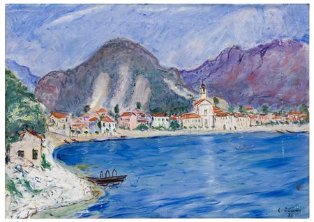 Carlo Zocchi (1894 - 1965)
Veduta di Feriolo, Lago Maggiore, 1934