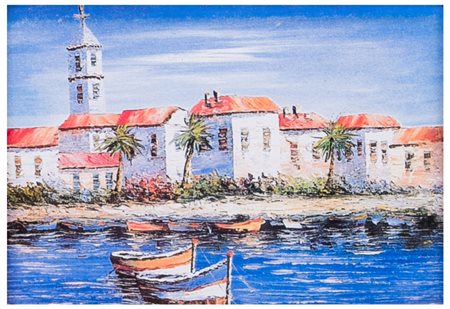 Italia. XX secolo (XX secolo)
Paesaggio con barche