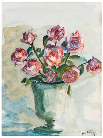 Autore non riconosciuto (XX secolo)
Vaso con rose, 1978