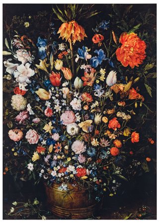 Jan Brueghel il Vecchio (1568 - 1625), da
Riproduzione offset da “Fiori nel vaso di legno, 1603”