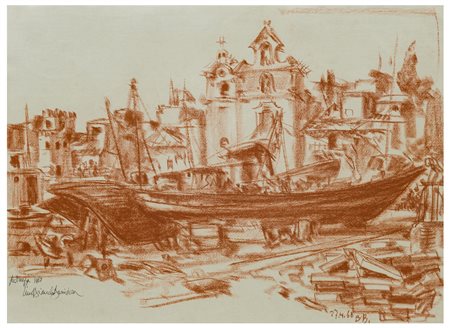 Lino Bianchi Barriviera (1906 - 1985)
Aci Trezza, 1968