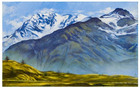 Giuliano Crivelli (1935 - 2021)
Il Fletschhorn al passo del Sempione, 1986