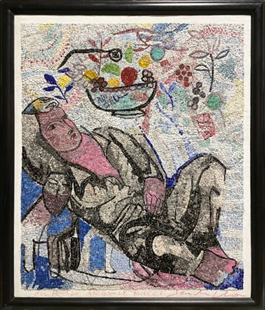 Sandro Chia 1946- Senza titolo, 1990/1999, Mosaico, cm 102 × 122 x 3-8...