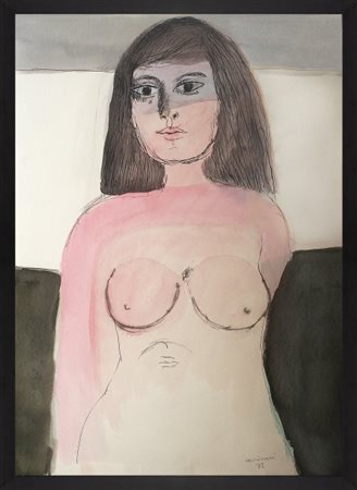 Bruno Cassinari 1912-1992 “Enrica”, 1972, guache su carta, cm 50×70 La...