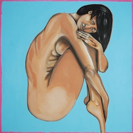 Matteo Fieno 1981- “L'Uovo del Predatore”, 2020, Acrilico, olio, pastello...