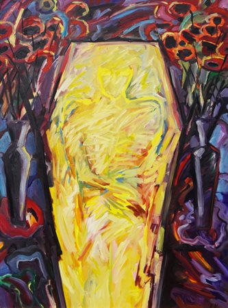 Reiner Karge (1944 - 1994), "La purificazione", 1982, Olio su tela, cm 129,5...