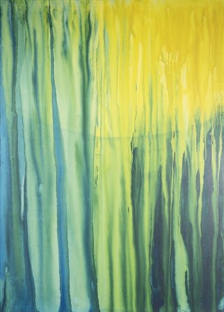 Thea Tini (1955 - ), “Universe 01”, 2008, Acquerello su tela. cm 100 × 140...