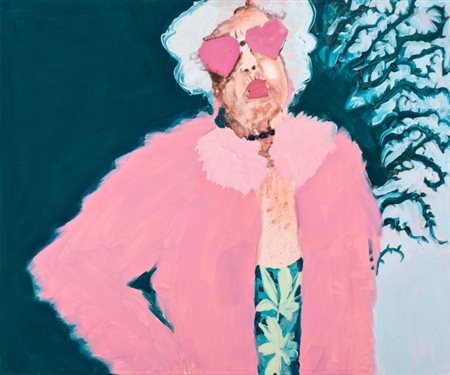 Eleonora Mazza (1975 - ), Senza titolo, 2021, Olio su tela. cm 120 × 100...