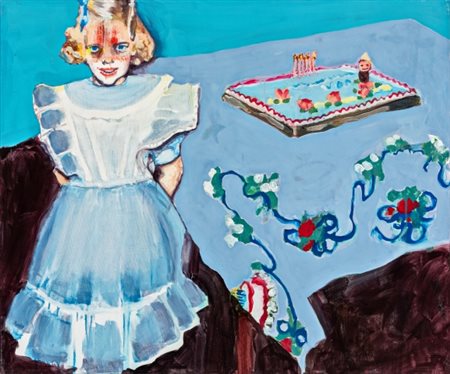 Eleonora Mazza (1975 - ), “Alice”, 2020, Olio su tela, cm 120×100 L'opera...
