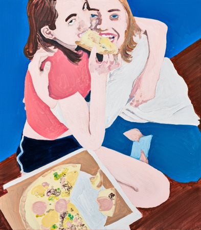 Eleonora Mazza (1975 - ), "Qualunque cosa voglia", 2022, Olio su tela. 70 ×...