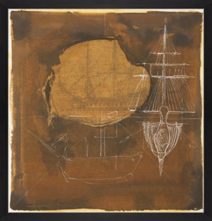 Fabrizio Cotognini (1983), "Le Navi Fantastiche", 2014, Tecnica mista su...