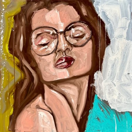 Matteo Fieno (1981 - ), “Summer Wish”, 2024, Acrilico, olio, pastello...