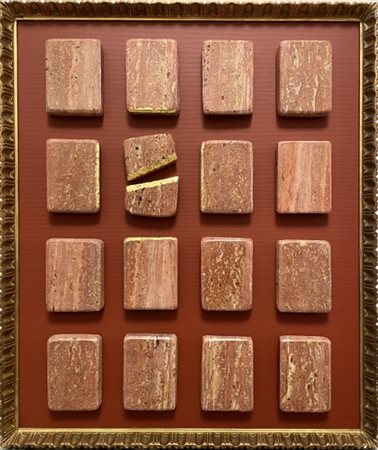 Gioni David Parra (1962-), “Matter Spirit II”, 2022, travertino rosso...