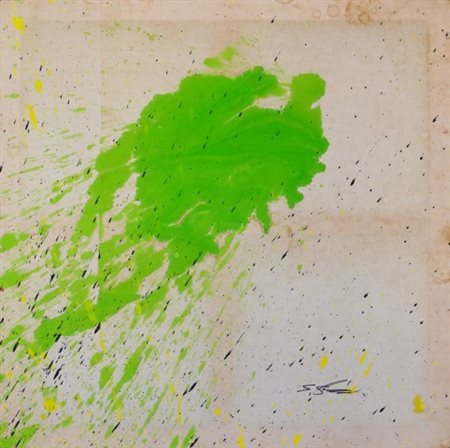 Shozo Shimamoto (1928-2013), “Bottle Crash in Venice 08”, 2007, Acrilico e...