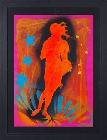 Giosetta Fioroni (1932-), “Venere Rossa”, 2017, Tecnica mista, cm 35×50...