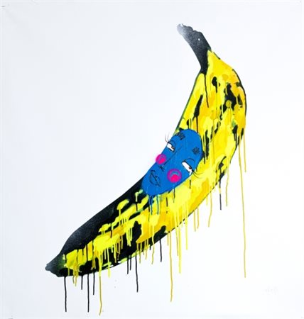 Utopia (1983-), “The Velvet Underground & Nico with Bubble”, 2021, Stencil e...