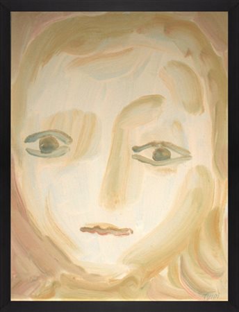 Virgilio Guidi (1891-1984), Senza titolo (figura femminile), 1970 ca., Olio...