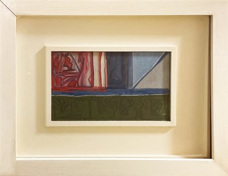 Riccardo Licata (1929 - 2014), "Senza titolo", 1972, Tempera su tela, cm 25 x...