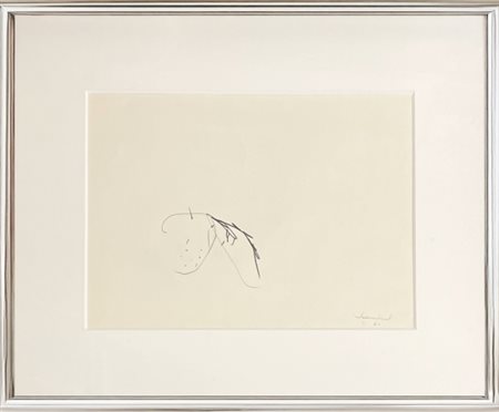 Emilio Scanavino, (1922 - 1986) "Senza titolo", 1960, Matita grassa su...