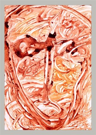 ORLAN (1947), “Blood Drawing”, 1997, Scatola luminosa, cm 49 x 69 x 12...