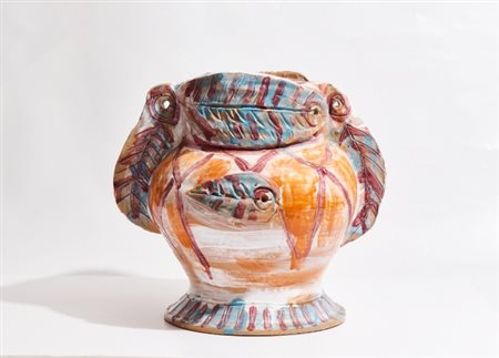 Gabriele Gambuti (1959), “Serie Lila”, anni 2010, Vaso in terracotta...