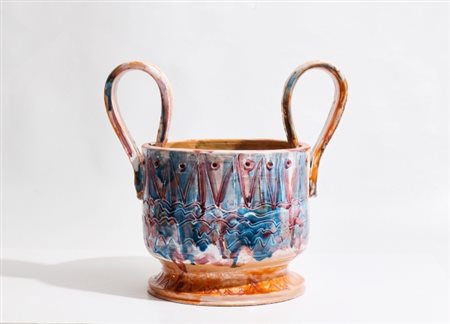Gabriele Gambuti (1959), “Serie Lila”, anni 2010, Vaso in terracotta...