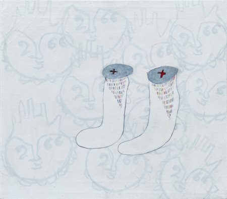 Walter Gasperoni (1943), - “In Gamba”, 2015, Olio ed acrilico su tela, cm 80...