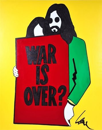 Marco Lodola (1955), “War is Over?”, 2020/2024, Smalti e tecnica mista su...