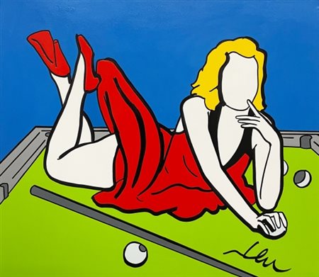 Marco Lodola (1955), “Senza titolo”, 2010, Smalto e tecnica mista su tela, cm...