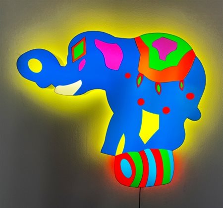 Marco Lodola (1955), “Senza titolo (Circo)”, 2010ca, Perspex e neon, cm 120...