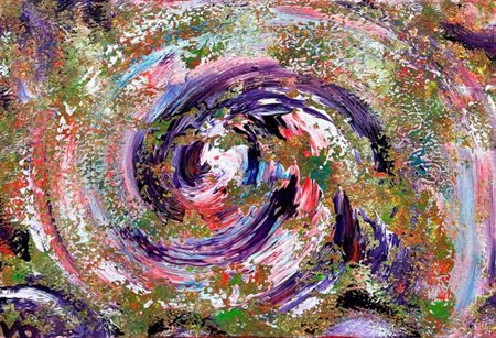 Vio (1985), “Crawling through a Hug”, 2021, Acrilico su tela, cm 60 × 40...