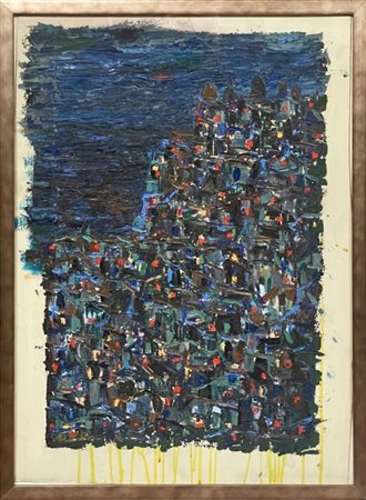 Angelino Balestrieri (1922 - 2015), Senza titolo, anni '70, Tela applicata su...