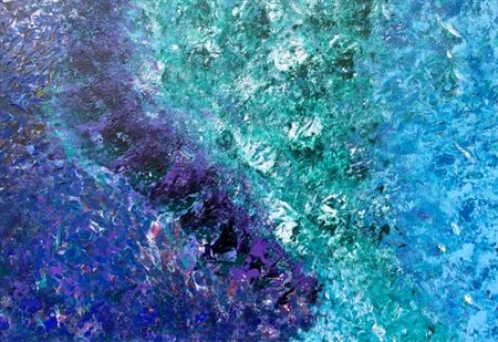 VIO (1984), “Volcanic Eruption”, 2021, Acrilico su tela cm 85 x 60 L'opera...