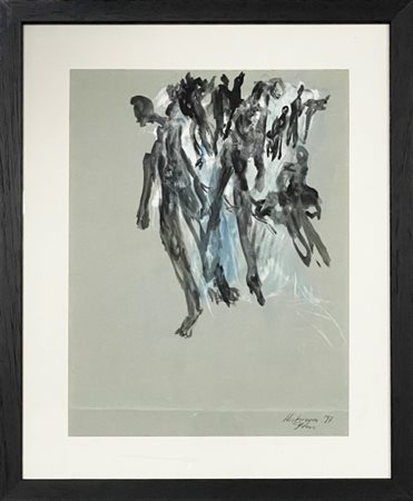 Klaus Prior (1945), “Untitled”, 1997, Gouache su carta, cm 24 x 32...