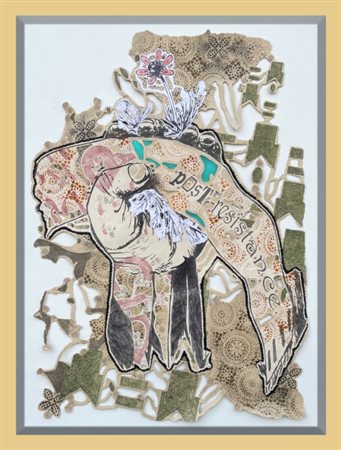 Gabriella Ciancimino, (!978), "Il Flusso dei Fiori", 2016, Tecnica mista,...