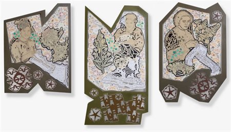 Gabriella Ciancimino, (1978), "Fiori della Libertà", 2015, Tecnica mista su...