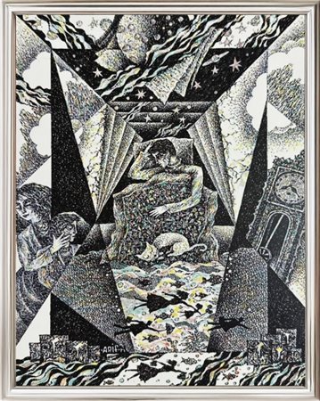 Arif Huseynov, (1943), Senza titolo, opera della serie "Le mie storie",...