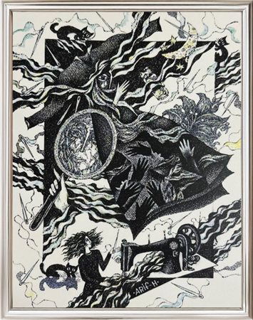 Arif Huseynov, (1943), Senza titolo, opera della serie "Le mie storie",...